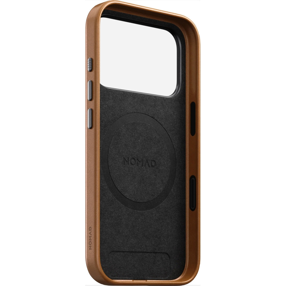 Leder Handyhülle für iPhone 17 Pro mit MagSafe, Nomad Traditional Leather Case, Hellbraun