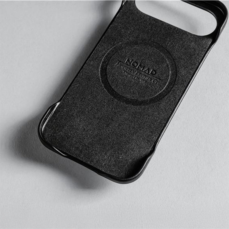 Leder Handyhülle für iPhone Air mit MagSafe, Traditional Leather Case Horween Series, Schwarz