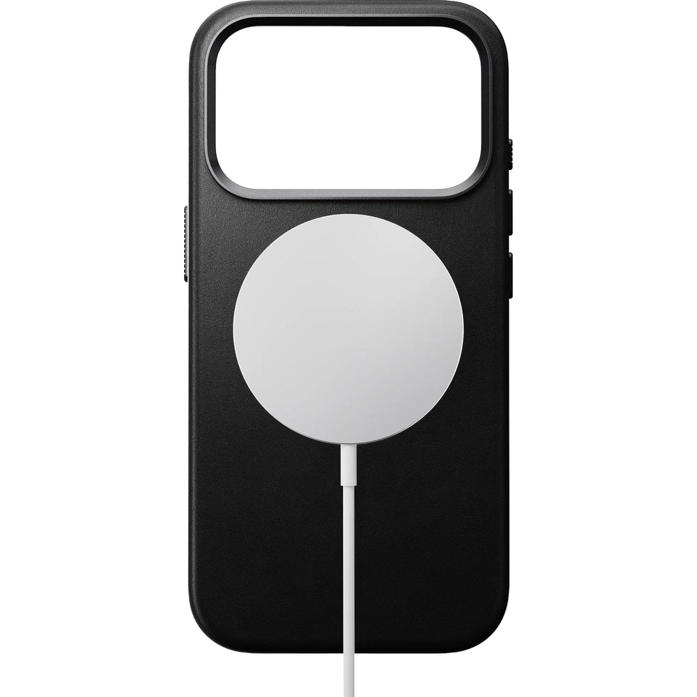 Leder Handyhülle für iPhone 17 Pro mit MagSafe, Nomad Traditional Leather Case, Schwarz