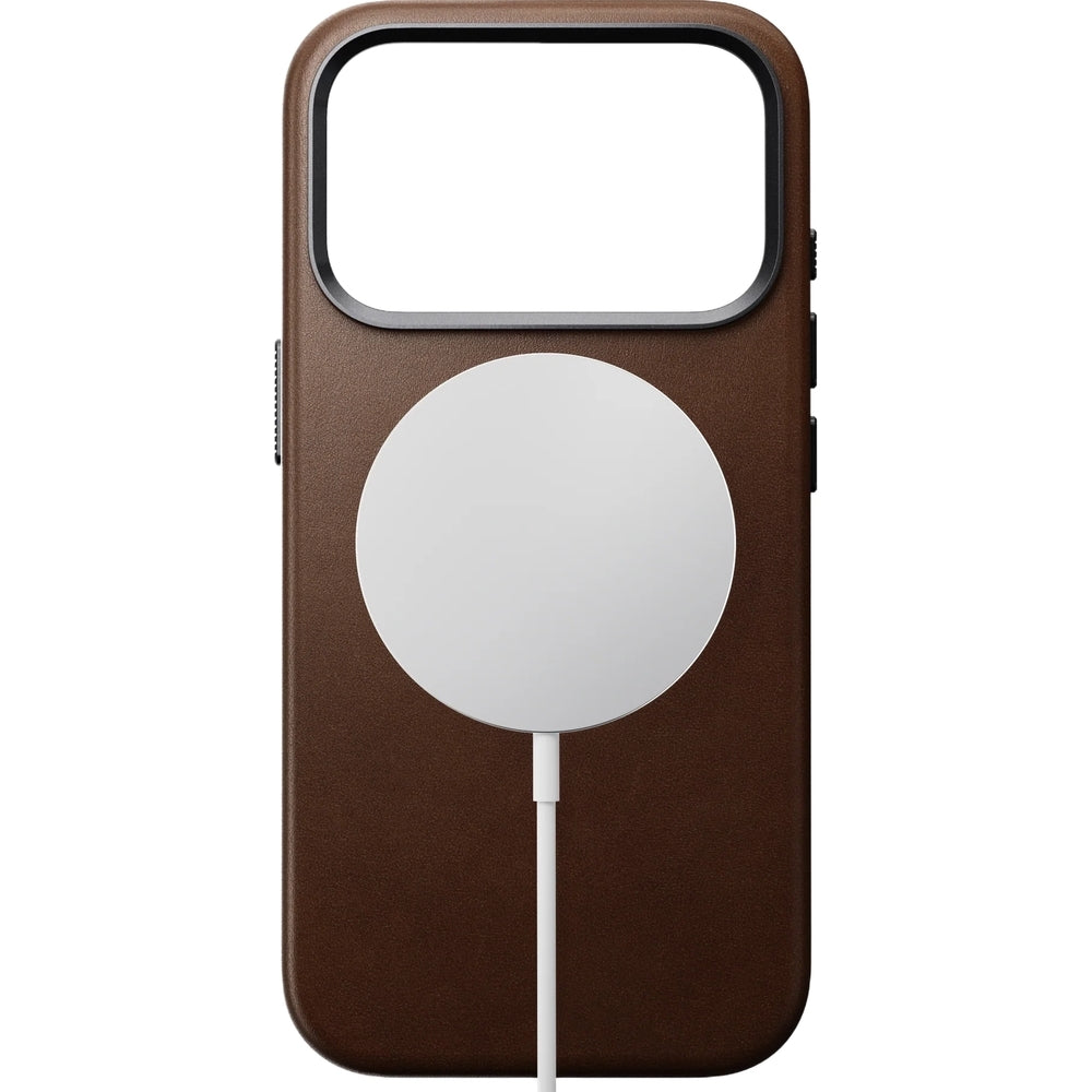 Leder Handyhülle für iPhone 17 Pro mit MagSafe, Nomad Traditional Leather Case, Braun