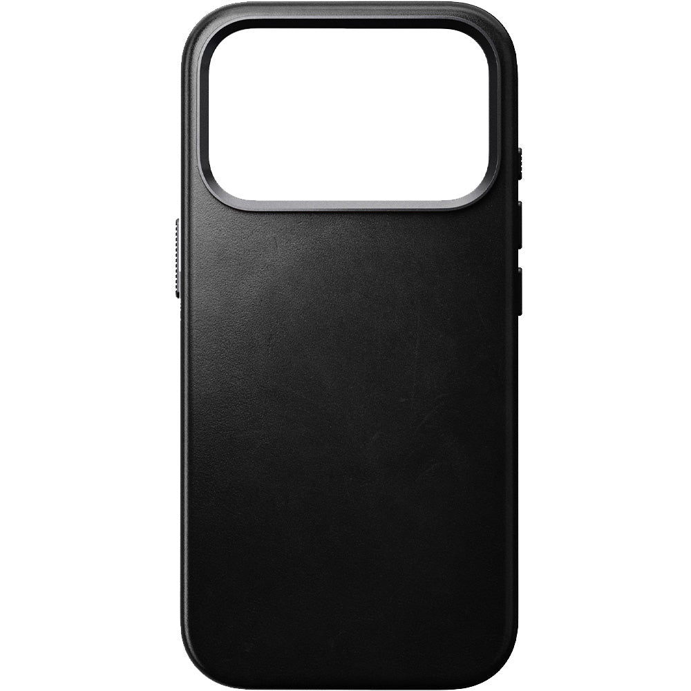 Leder Handyhülle für iPhone 17 Pro mit MagSafe, Traditional Leather Case Horween Series, Schwarz
