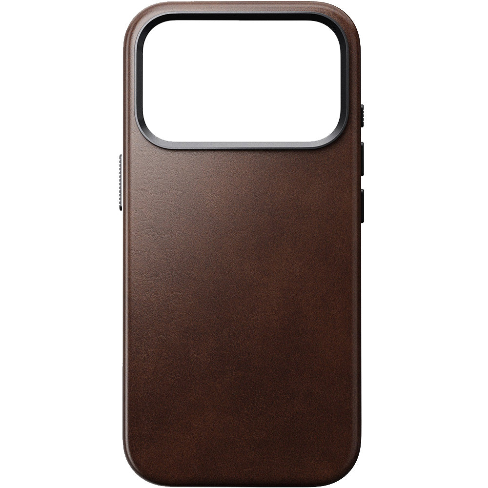 Leder Handyhülle für iPhone 17 Pro mit MagSafe, Traditional Leather Case Horween Series, Rustikal Braun