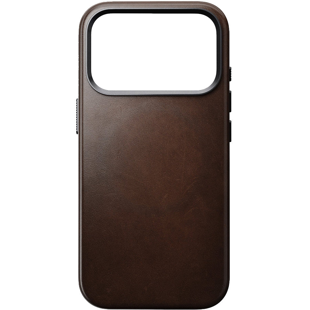 Leder Handyhülle für iPhone 17 Pro mit MagSafe, Traditional Leather Case Horween Series, Rustikal Braun