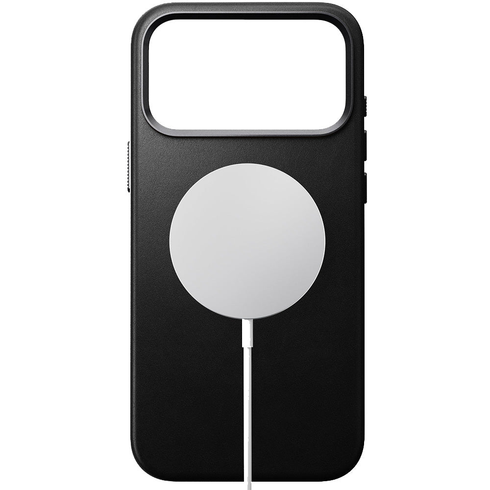 Leder Handyhülle für iPhone 17 Pro Max mit MagSafe, Nomad Traditional Leather Case, Schwarz