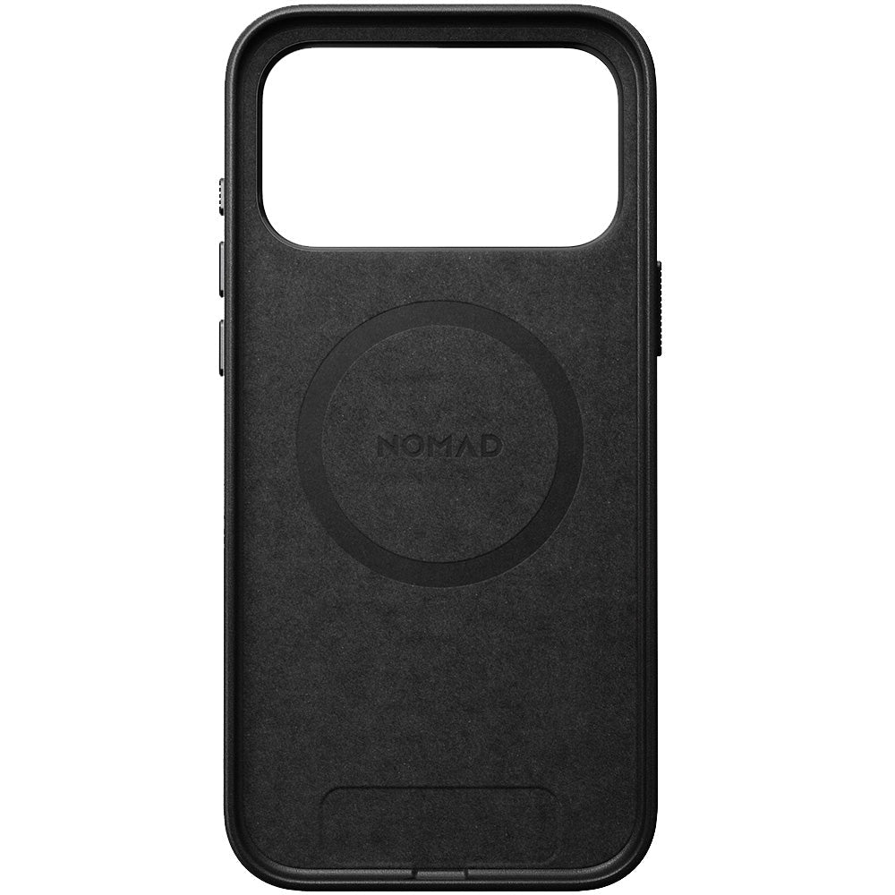 Leder Handyhülle für iPhone 17 Pro Max mit MagSafe, Nomad Traditional Leather Case, Schwarz