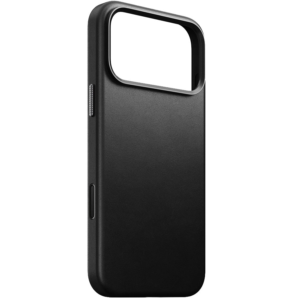 Leder Handyhülle für iPhone 17 Pro Max mit MagSafe, Nomad Traditional Leather Case, Schwarz