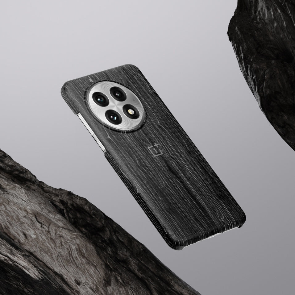 Original-Handyhülle für OnePlus 13, OnePlus Wood Magnetic Case, Schwarz