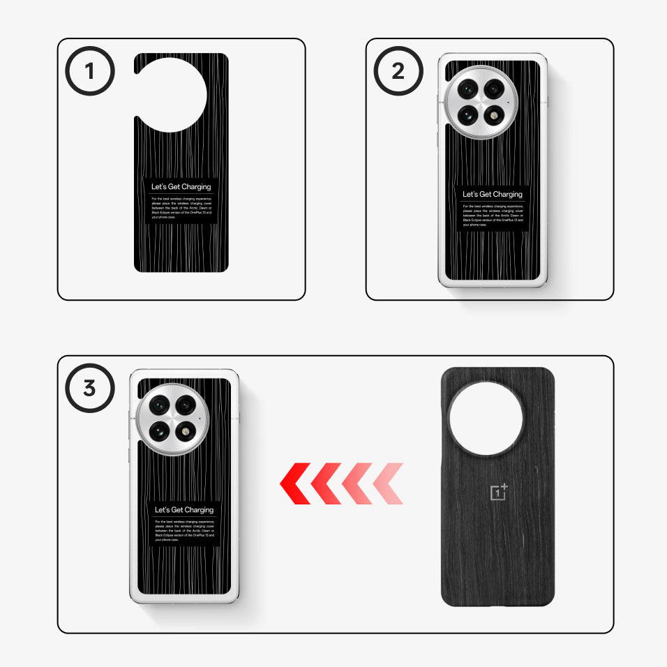 Original-Handyhülle für OnePlus 13, OnePlus Wood Magnetic Case, Schwarz