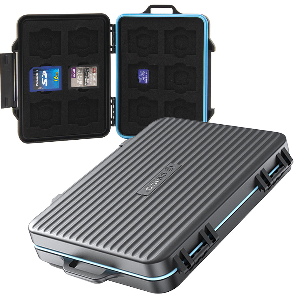 Speicherkarten Etui für 12x MicroSD, 12x SD, Orico Storage Case PHCD, Schwarz