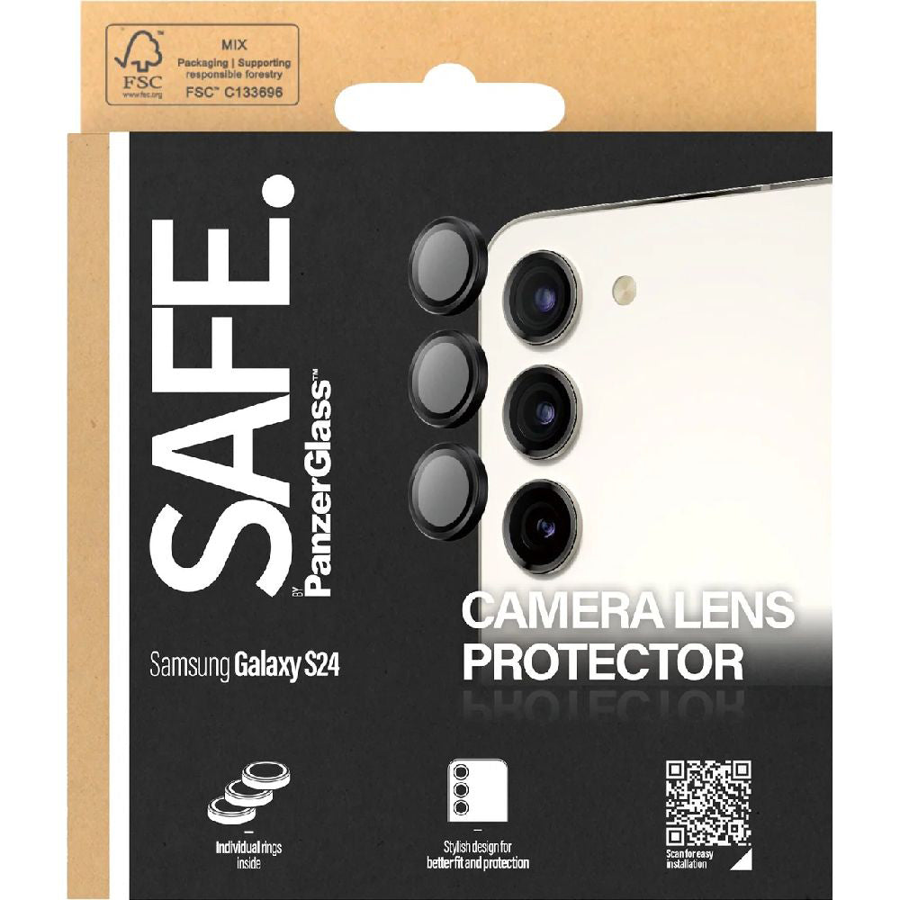 Gehärtetes Glas für Galaxy S24, Safe by PanzerGlass Camera Lens Protector