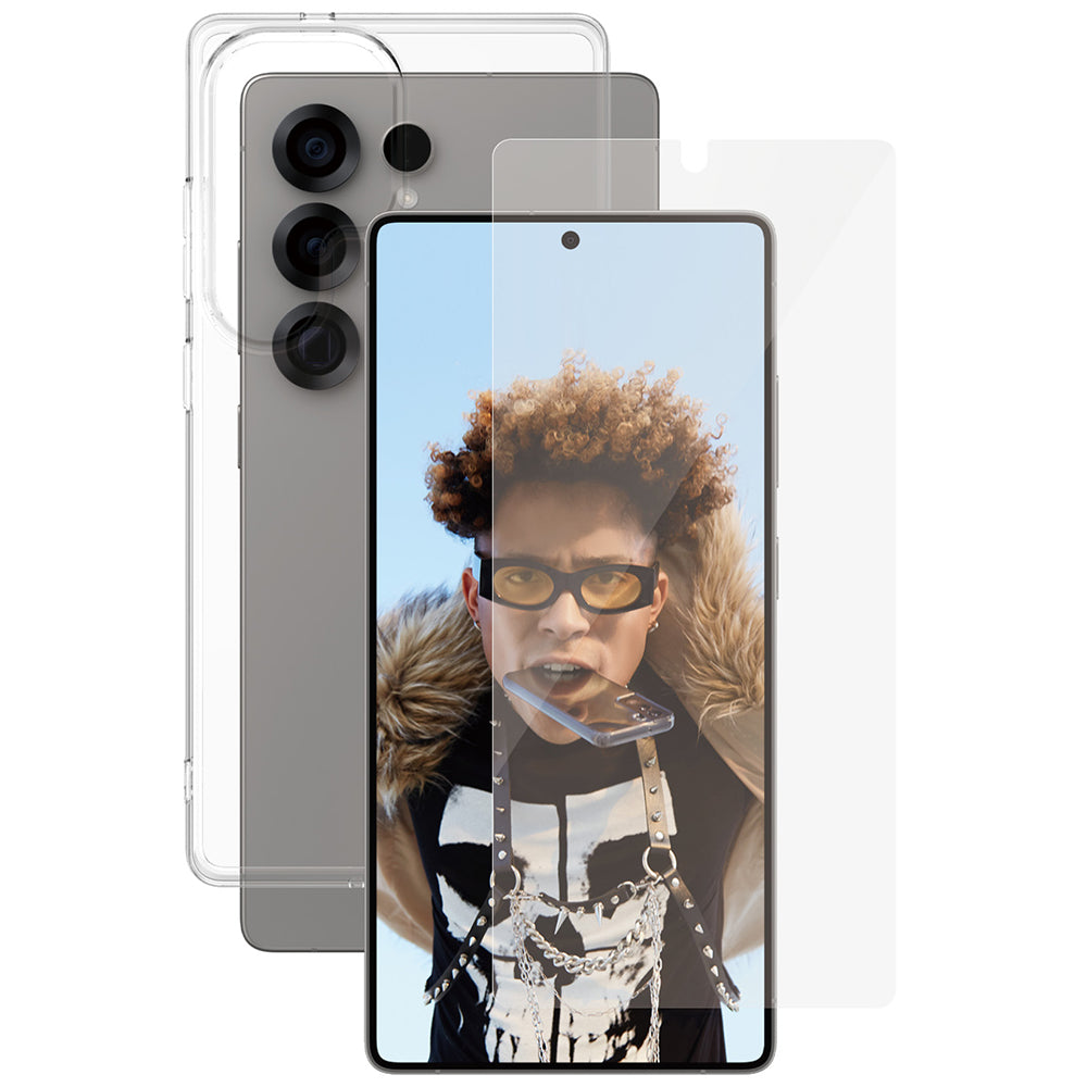 Handyhülle für Galaxy S25 Ultra, CARE by PanzerGlass Fashion 2in1, Transparent