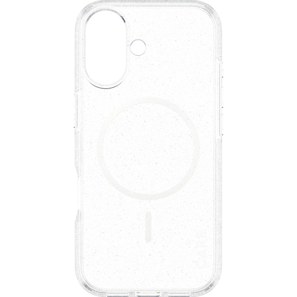Handyhülle für iPhone 17, CARE by PanzerGlass Flagship Star Lit Case mit MagSafe, Transparent mit Glitzer