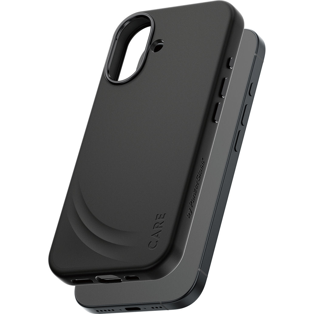 Handyhülle für iPhone 17, CARE by PanzerGlass Fashion Case Flow, Schwarz