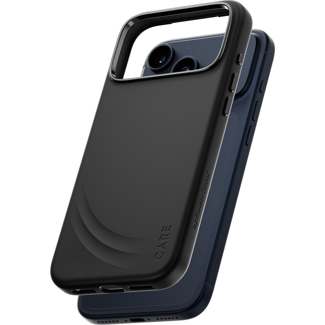 Handyhülle für iPhone 17 Pro Max, CARE by PanzerGlass Fashion Case Flow, Schwarz