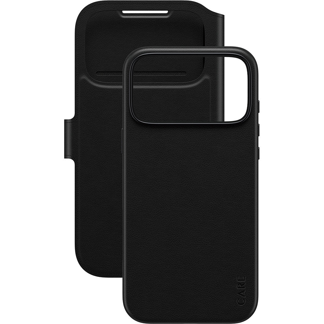 Handyhülle für iPhone 17 Pro Max, CARE by PanzerGlass Feature Tango 2in1 Wallet Magnetic, Schwarz