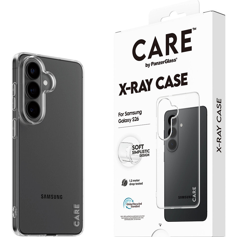 Handyhülle für Galaxy S26, CARE by PanzerGlass X-Ray, Transparent
