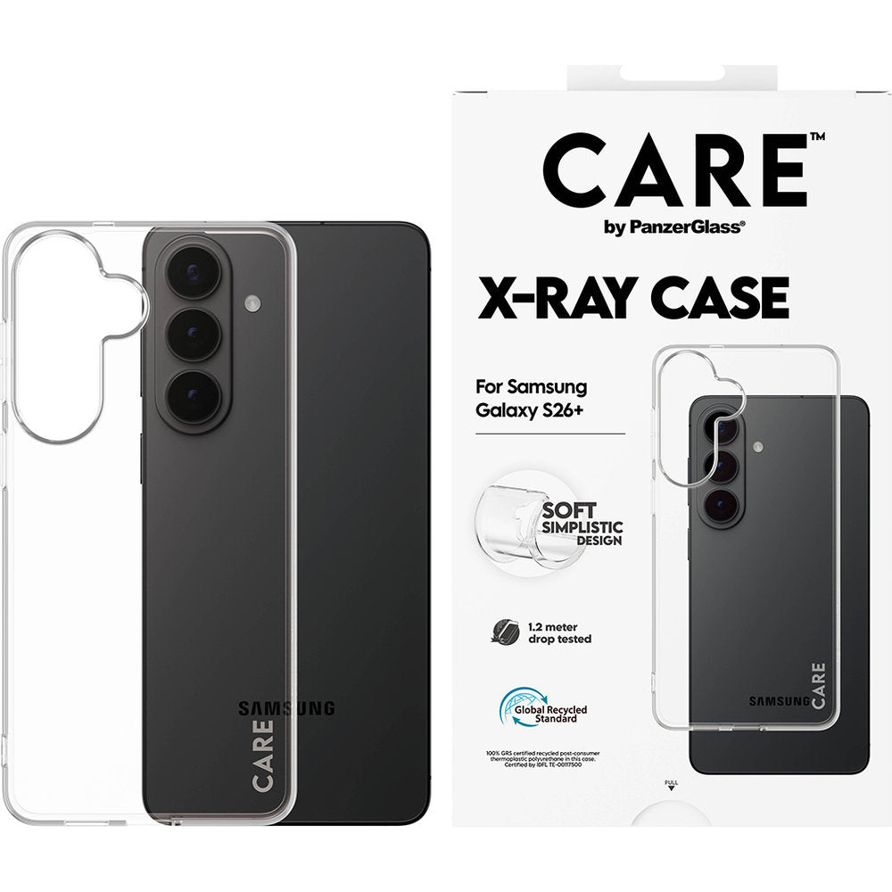 Handyhülle für Galaxy S26 Plus, CARE by PanzerGlass X-Ray, Transparent