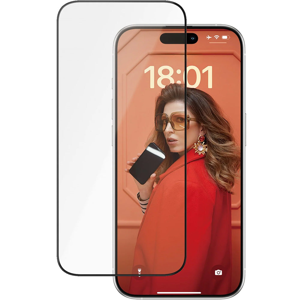 Gehärtetes Glas für iPhone 15 Pro, PanzerGlass Ceramic Ultra-Wide-Fit Easy Aligner