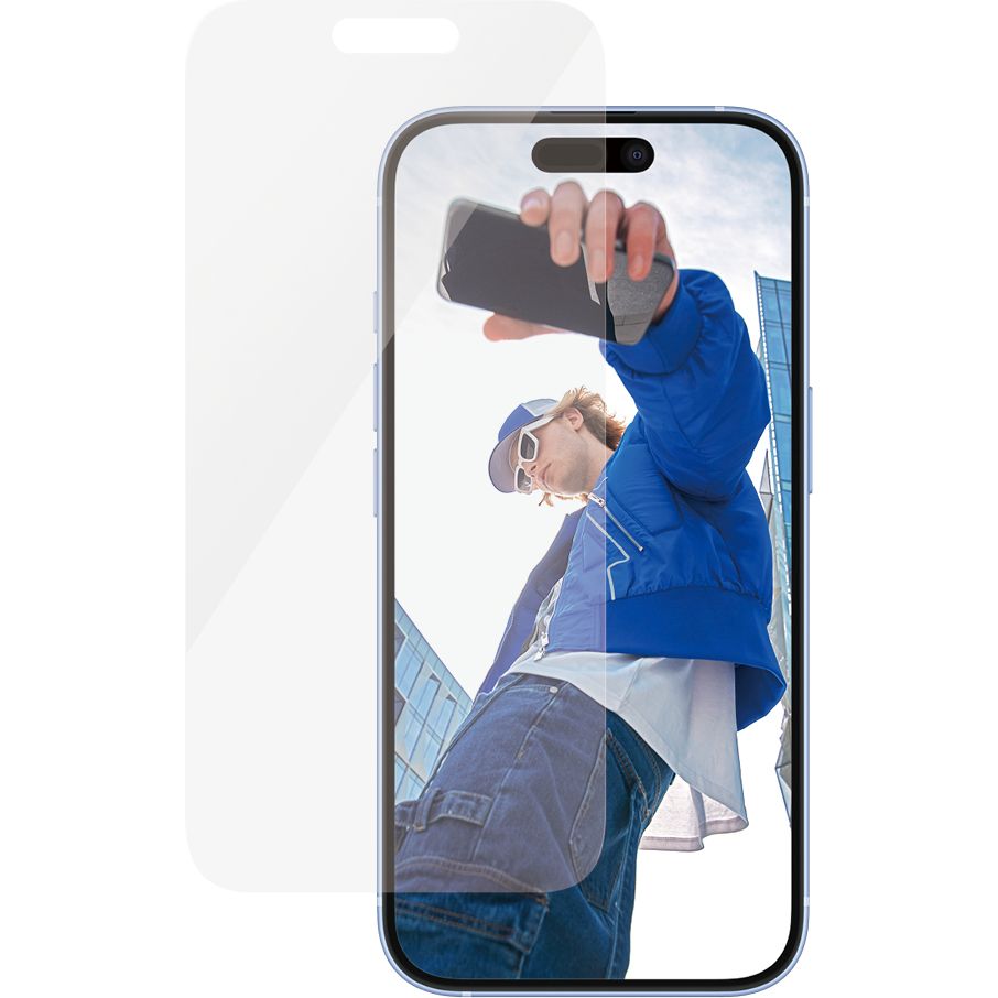Gehärtetes Glas für iPhone 16 / iPhone 15, PanzerGlass Classic Fit EasyAligner