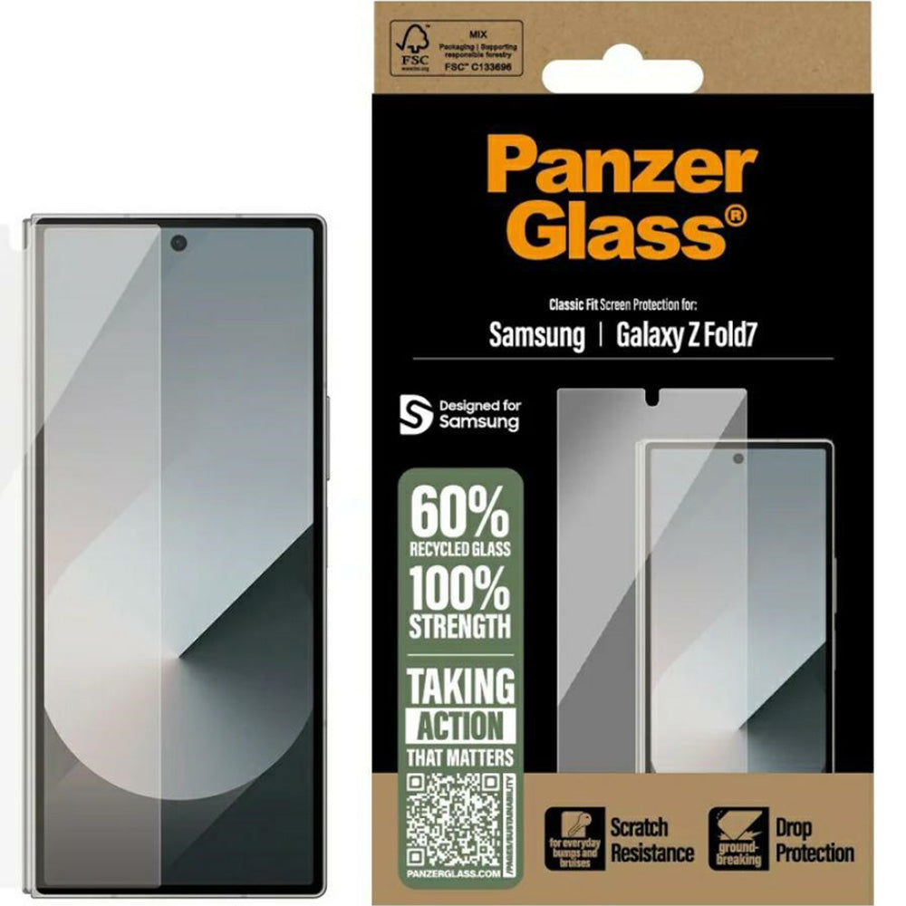 Szkło hartowane PanzerGlass Classic Fitfür Galaxy Z Fold7, PanzerGlass Classic Fit