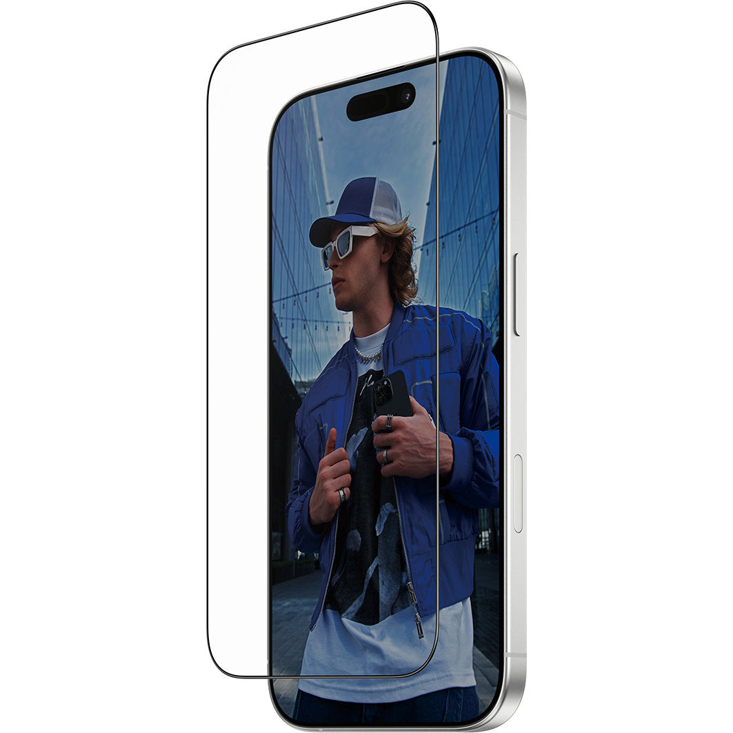 Gehärtetes Glas mit Applikator für die Schutzhülle für iPhone 17 / 16 Pro, PanzerGlass ClearUltra-Wide Fastfit