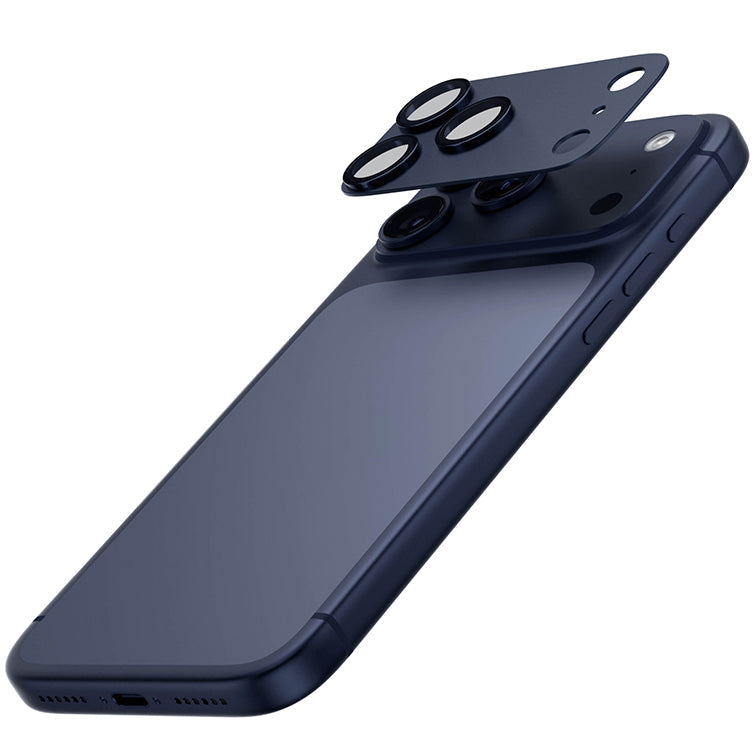 Gehärtetes Glas für die Kamera PanzerGlass Fender Camera Protector für iPhone 17 Pro Max, Dunkelblau