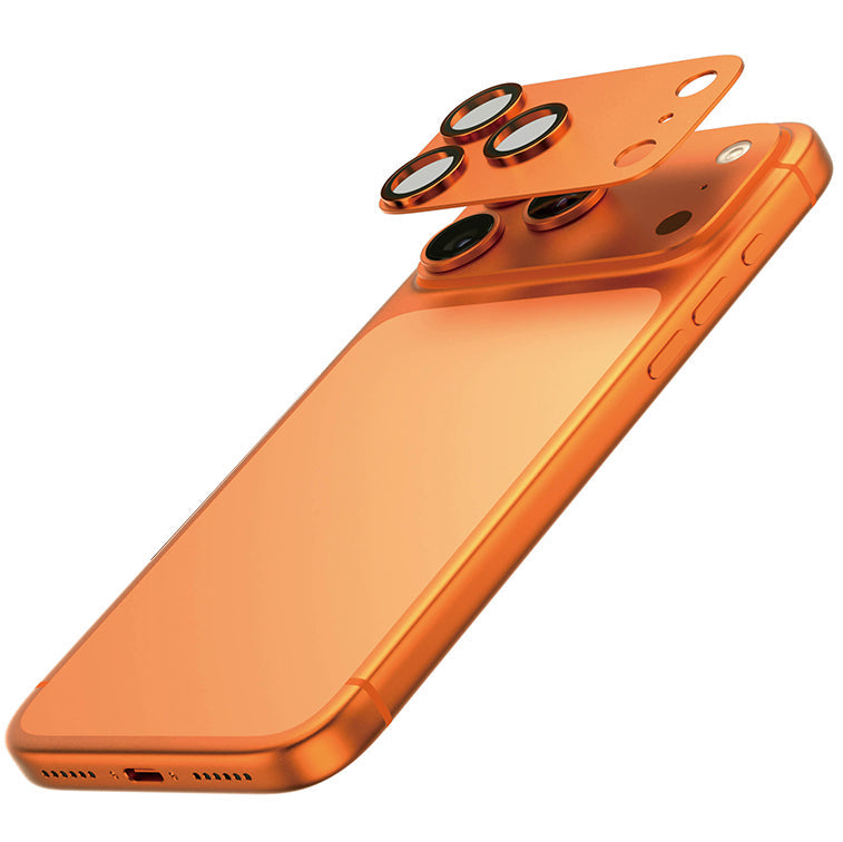 Gehärtetes Glas für die Kamera PanzerGlass Fender Camera Protector für iPhone 17 Pro Max, Orange