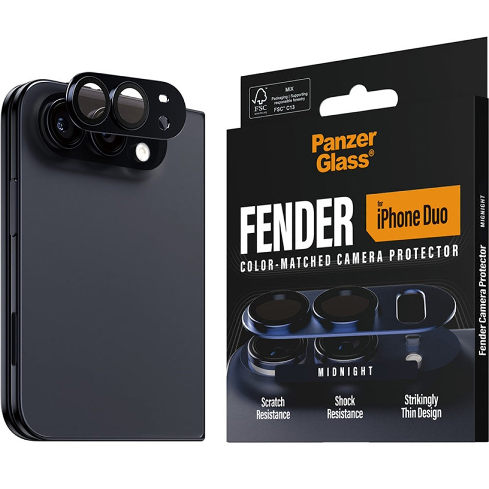Schutzglas für die Kamera PanzerGlass Fender Camera Protector für iPhone Duo, Dunkelblau (2/6)