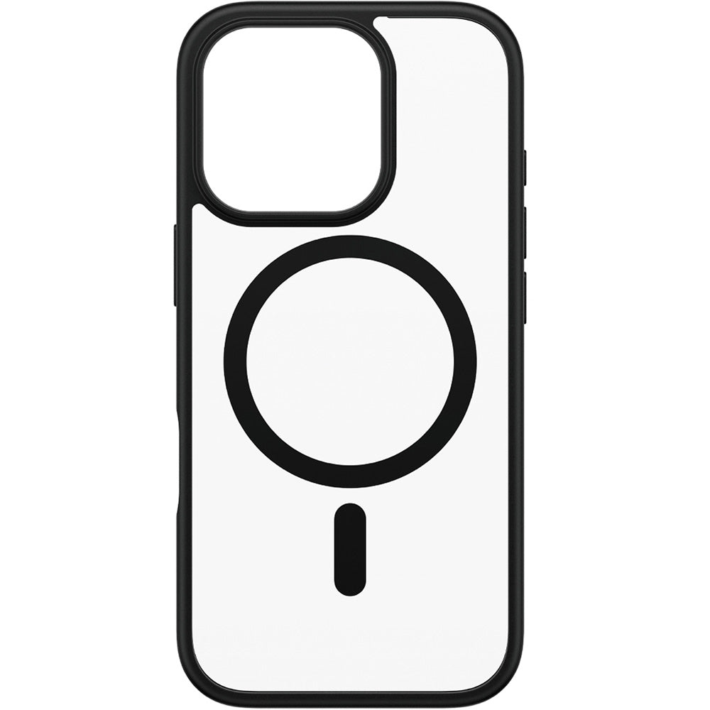 Gepanzerte Handyhülle für iPhone 16 Pro, PanzerGlass HardCase MagSafe, Transparent und Schwarz