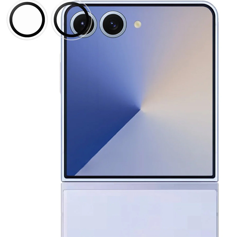 Gehärtetes Glas für die Kamera mit Applikator für Galaxy Z Flip7, PanzerGlass Hoops, Transparent
