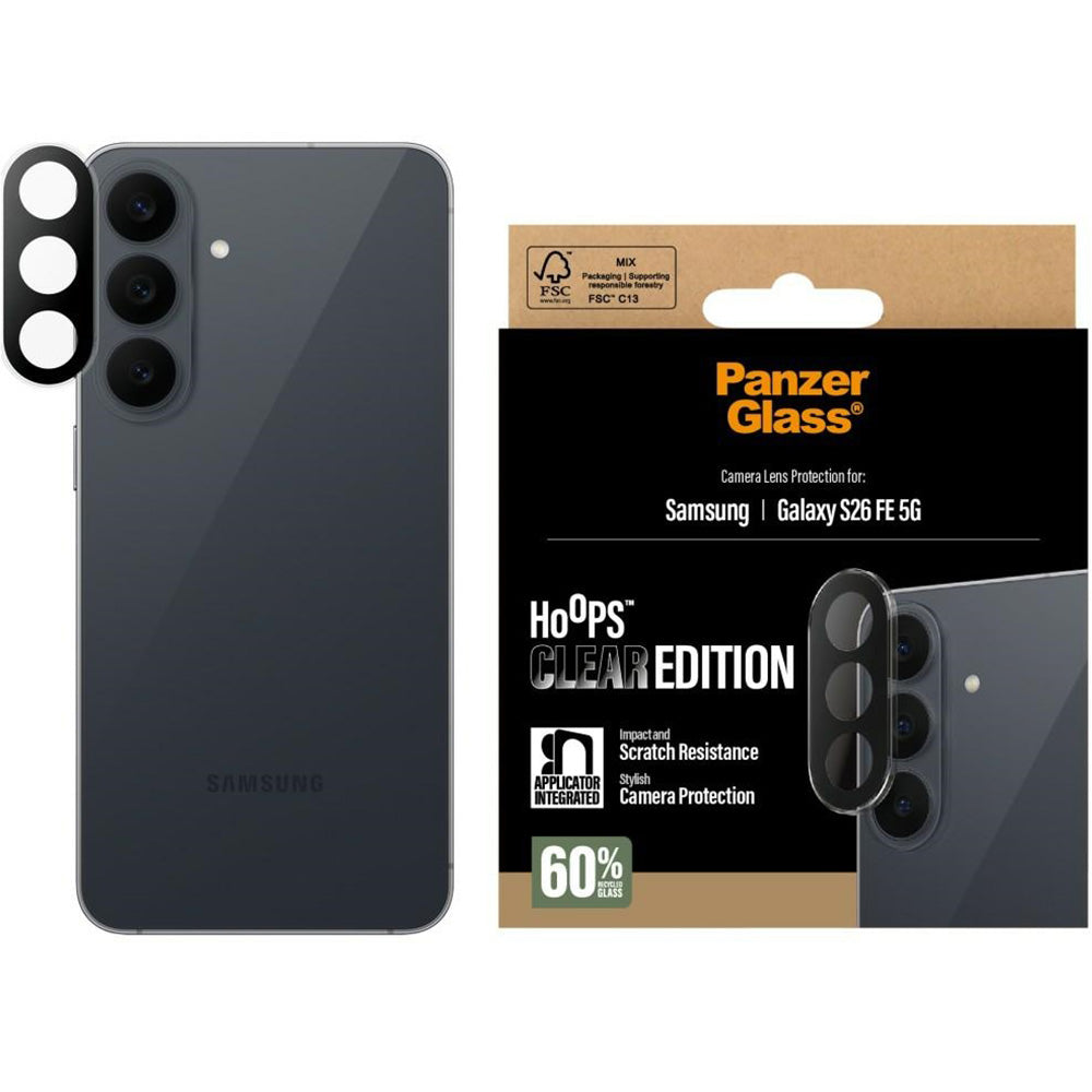 Schutzglas für die Kamera für Galaxy S26 FE, PanzerGlass Hoops Camera, Transparent (2/5)