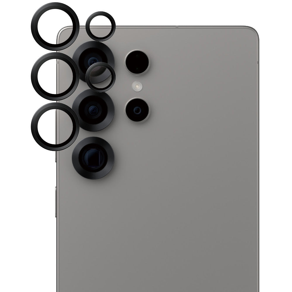 Gehärtetes Glas für Galaxy S25 Ultra, PanzerGlass Hoops Camera, Schwarz