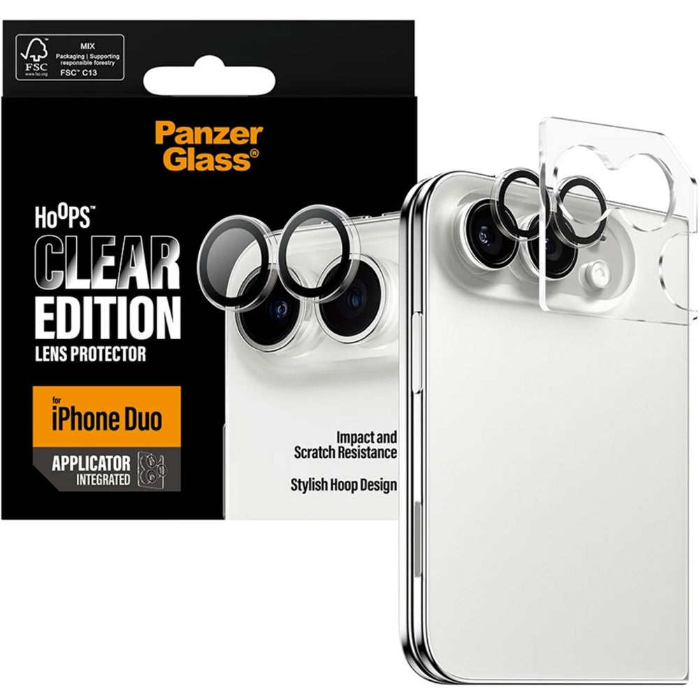 Schutzglas für die Kamera für iPhone Duo, PanzerGlass Hoops Camera, Transparent (1/6)