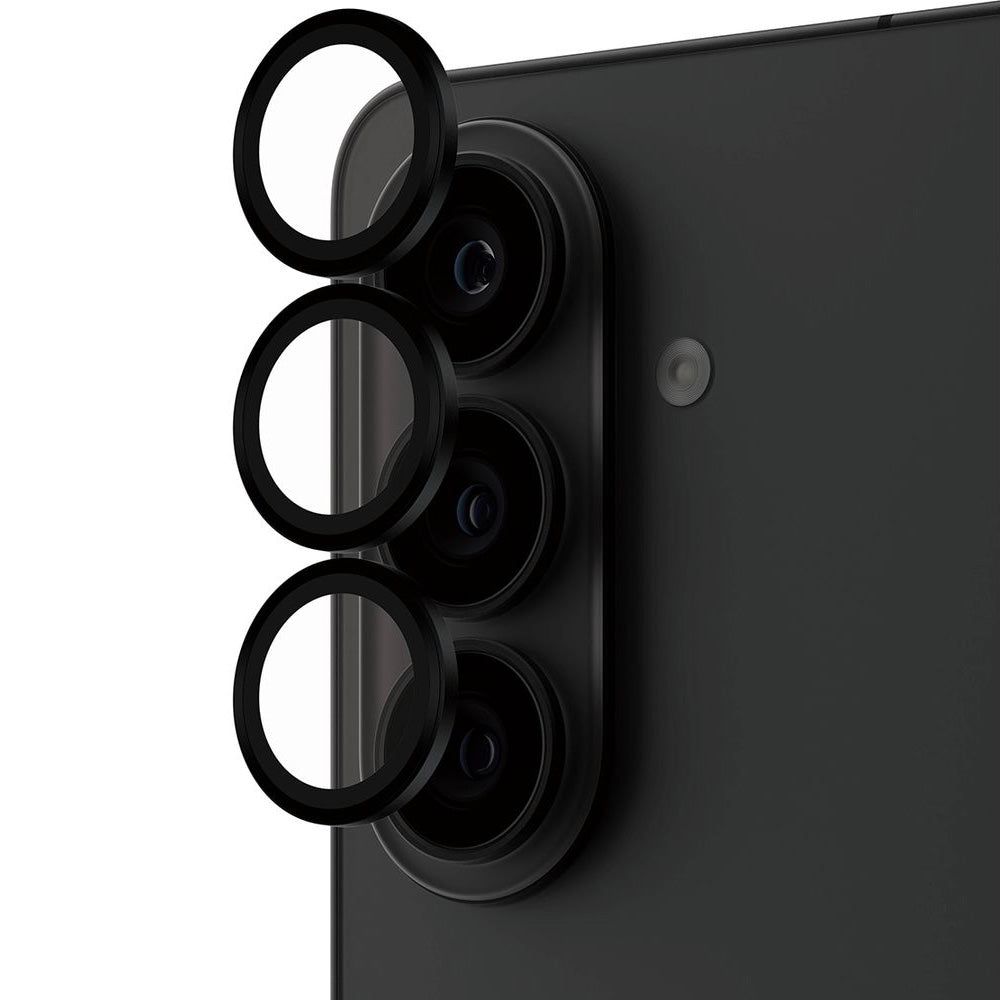 Gehärtetes Glas mit Applikator für Galaxy S26 Plus / S26, PanzerGlass Hoops Camera, Transparent-Schwarz