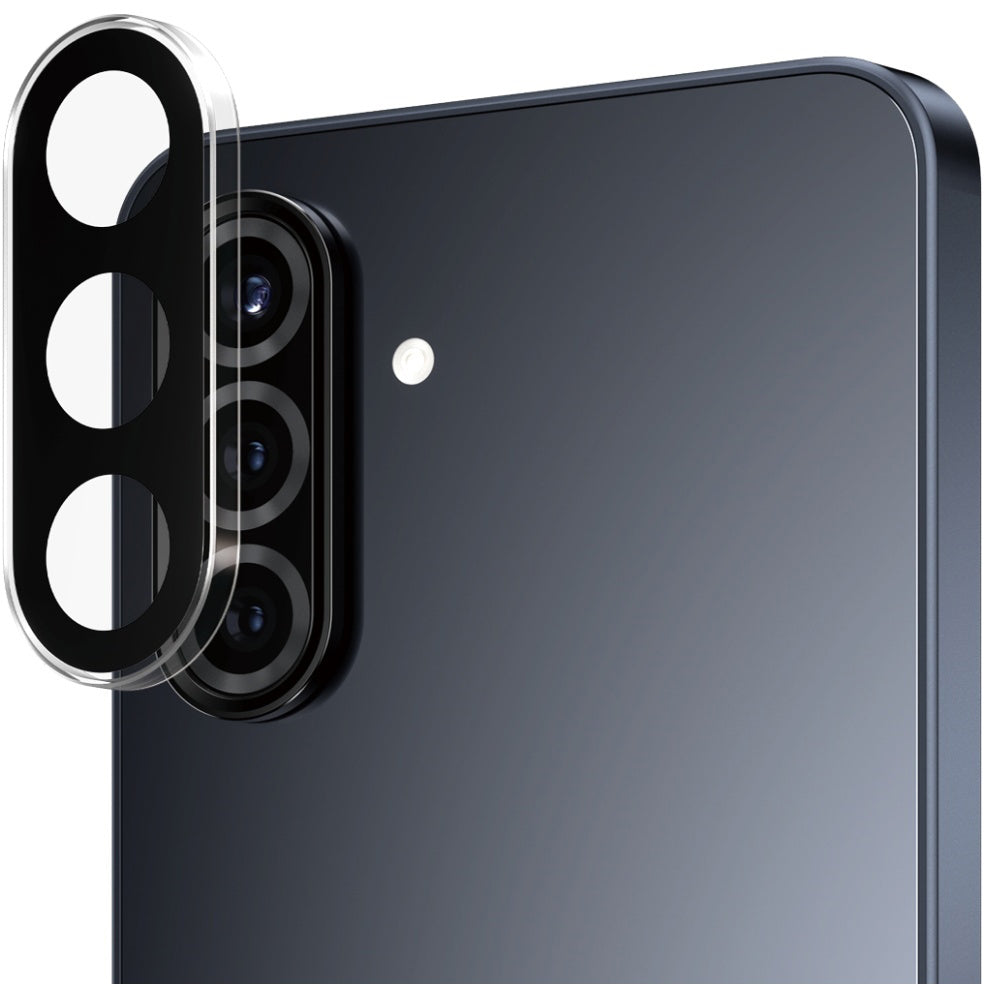 Gehärtetes Glas für Samsung Galaxy A56 5G, PanzerGlass Hoops Lens Protector, Transparent-Schwarz