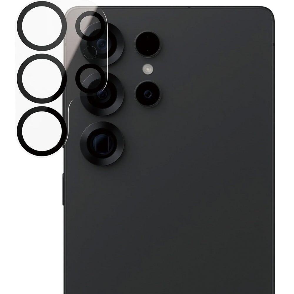 Gehärtetes Glas für Galaxy S25 Ultra, PanzerGlass PicturePerfect Camera Lens Protector, Schwarz