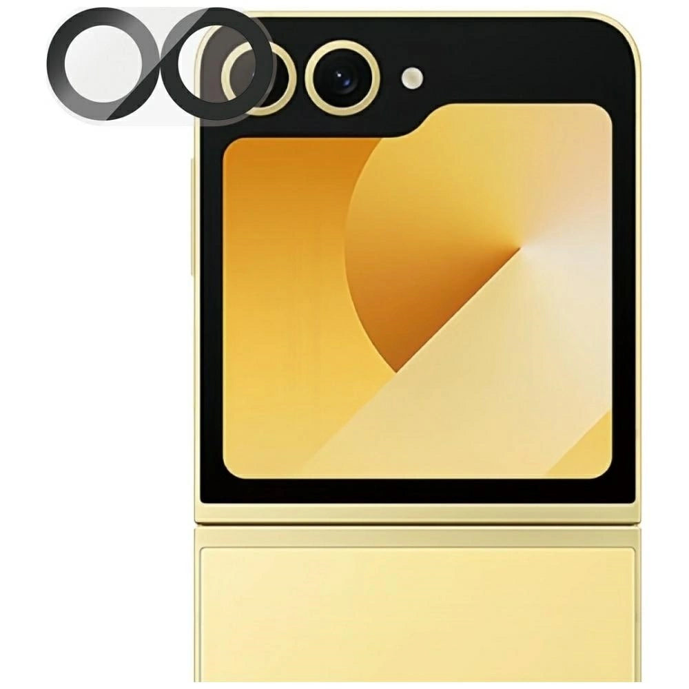 Gehärtetes Glas für Galaxy Z Flip7 FE, PanzerGlass PicturePerfect Camera Lens Protector, Transparent mit schwarzen Rahmen