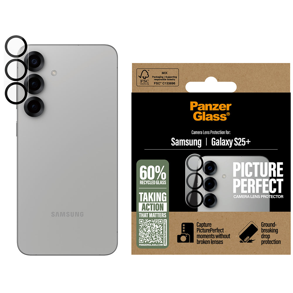 Gehärtetes Glas für Galaxy S25 Plus, PanzerGlass PicturePerfect Camera Lens Protector