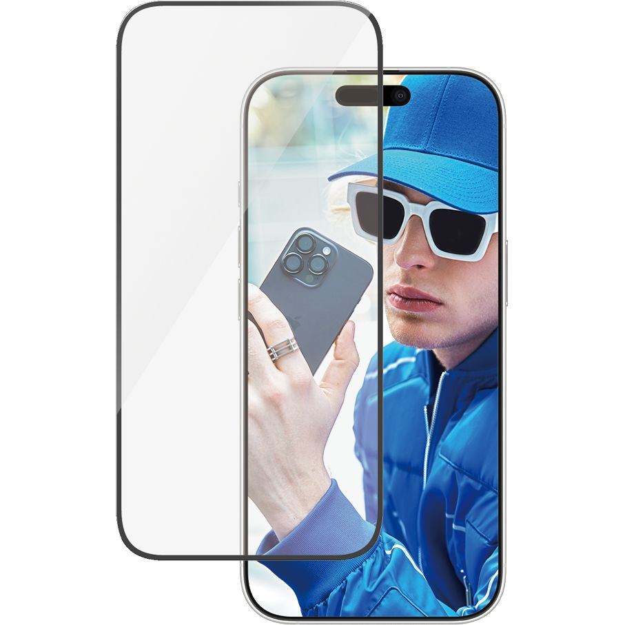 Gehärtetes Glas für das gesamte Display für iPhone 16 Pro, PanzerGlass Ultra-Wide Fit + EasyAligner