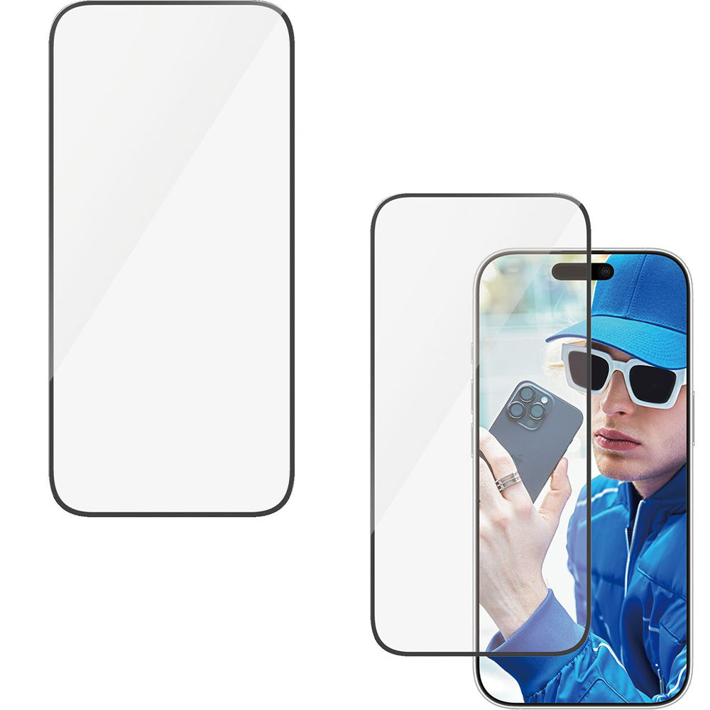 Gehärtetes Glas für das gesamte Display für iPhone 16 Pro, PanzerGlass Ultra-Wide Fit + EasyAligner