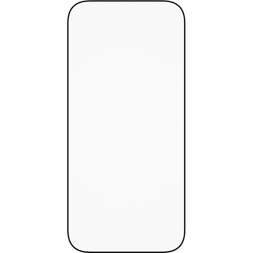 Gehärtetes Glas mit Applikator für iPhone 17 / 16 Pro, PanzerGlass Ultra-Wide Fit, Transparent mit schwarzen Rahmen