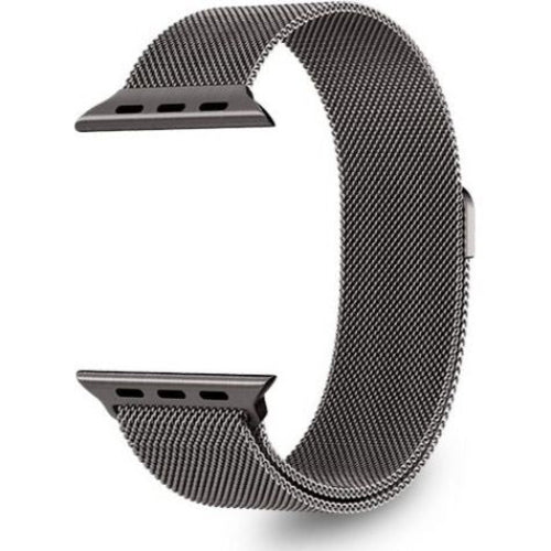 Armband für Apple Watch 49/46/45/44 mm, Spigen Metal Fit, Graphitgrau