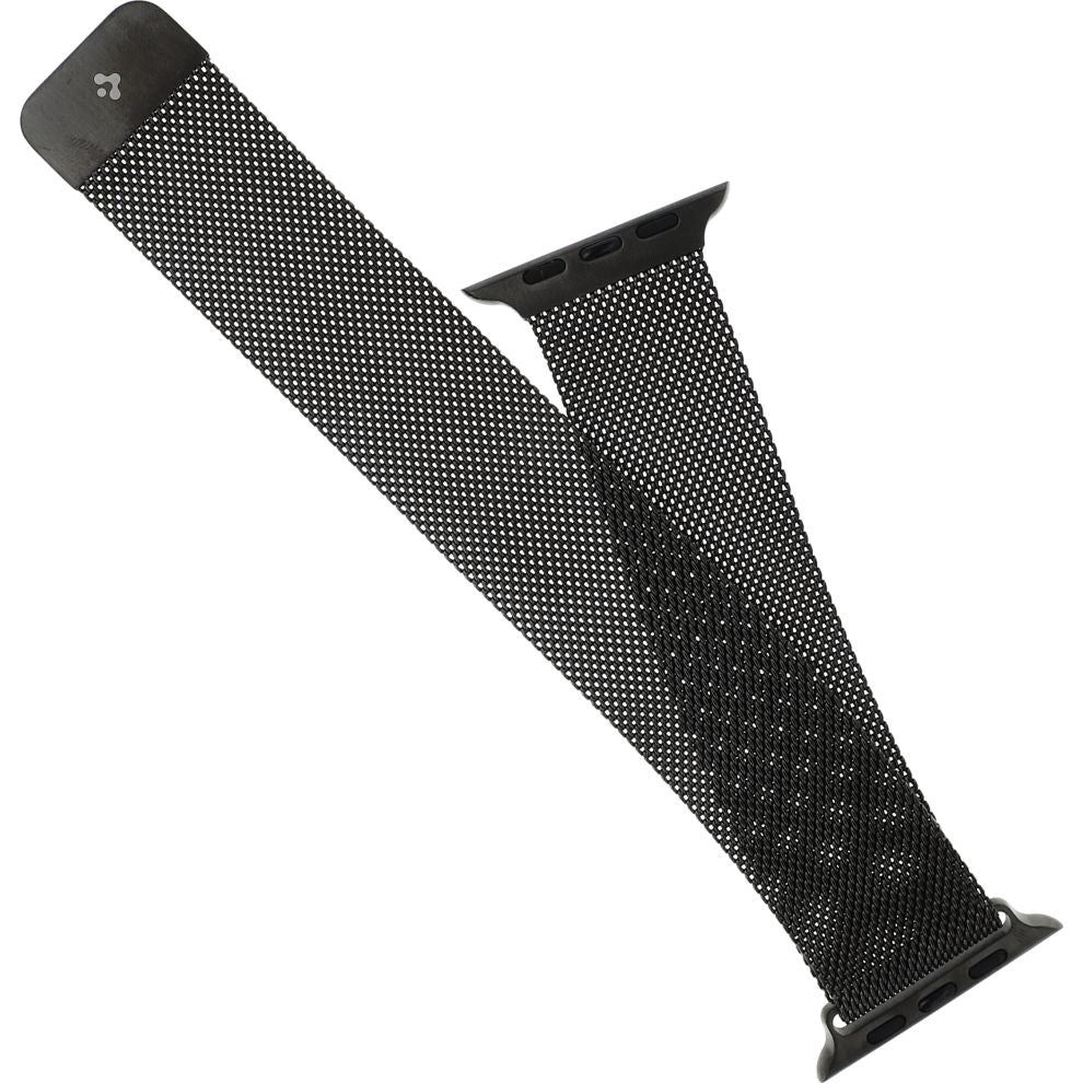 Armband für Apple Watch 49/46/45/44 mm, Spigen Metal Fit, Graphitgrau