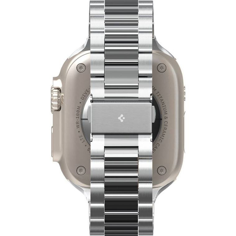 Armband für Apple Watch 49/46/45/44 mm, Spigen Modern Fit Band, Silbern