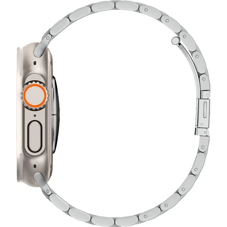 Armband für Apple Watch 49/46/45/44 mm, Spigen Modern Fit Band, Silbern