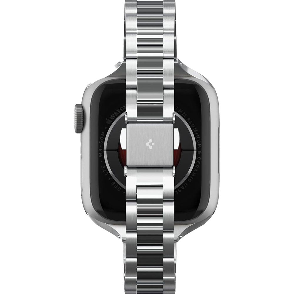 Armband für Apple Watch 42/41/40/38mm, Spigen Modern Fit Band, Silbern