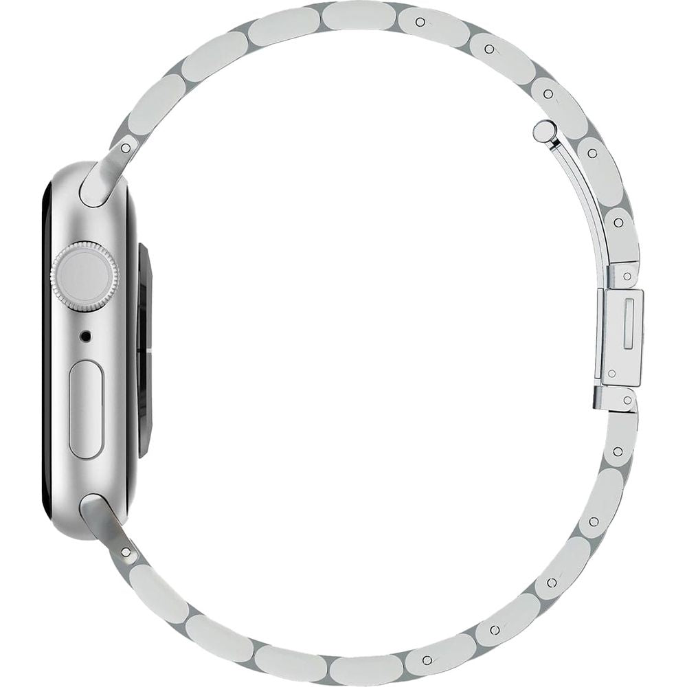 Armband für Apple Watch 42/41/40/38mm, Spigen Modern Fit Band, Silbern