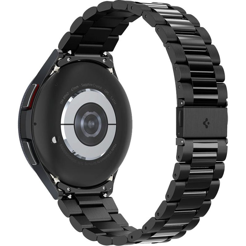 Armband für Galaxy Watch 6 Classic 47mm, Spigen Modern Fit Band, Schwarz