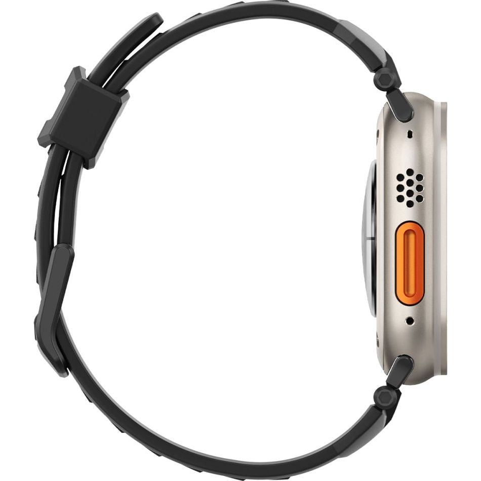 Armband für Apple Watch 49/46/45/44 mm, Spigen Rugged Ultra Band, Schwarz