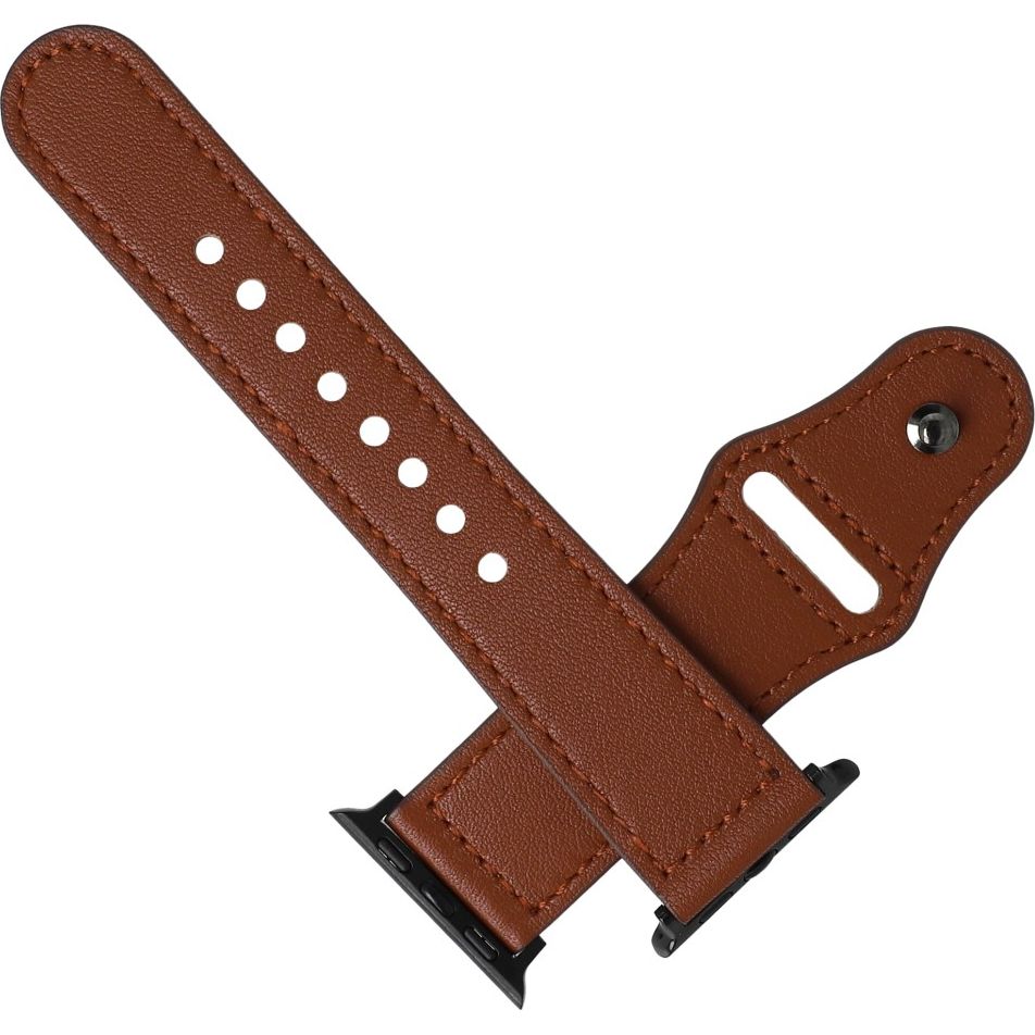 Armband Tech Protect Leatherfit für Apple Watch 41/40/38 mm, Braun